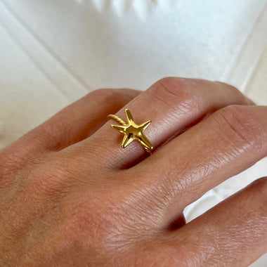 Serenity Seashell & Starfish Stacking Rings
