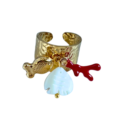 Sardinia Charm Ring, Coastal Charm Ring