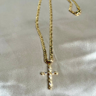 Women's 24K Gold filled Dainty Cross Necklace
