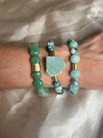 Aventurine Goddess Stacking Bracelets