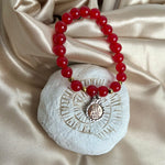 Red Jade Psalms 46 Bracelet