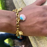 Sunset Beach Bracelet, Coastal Charm Bracelet