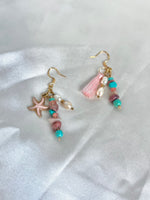 Sunset Beach Earrings, Coastal Charm Earrings