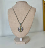 Men's Stainless Steel Northstar Compass Necklace