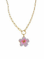 Pink Plumeria Necklace