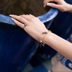 Santorini Charm Bracelet, 18K Gold Charm Bracelet