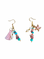 Sunset Beach Earrings, Coastal Charm Earrings