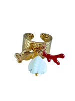 Sardinia Charm Ring, Coastal Charm Ring