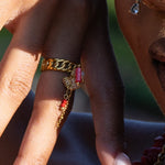 Manarola Charm Ring, 18K Gold Coastal Charm Ring