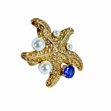 Santorini Ring, Starfish Statement Ring